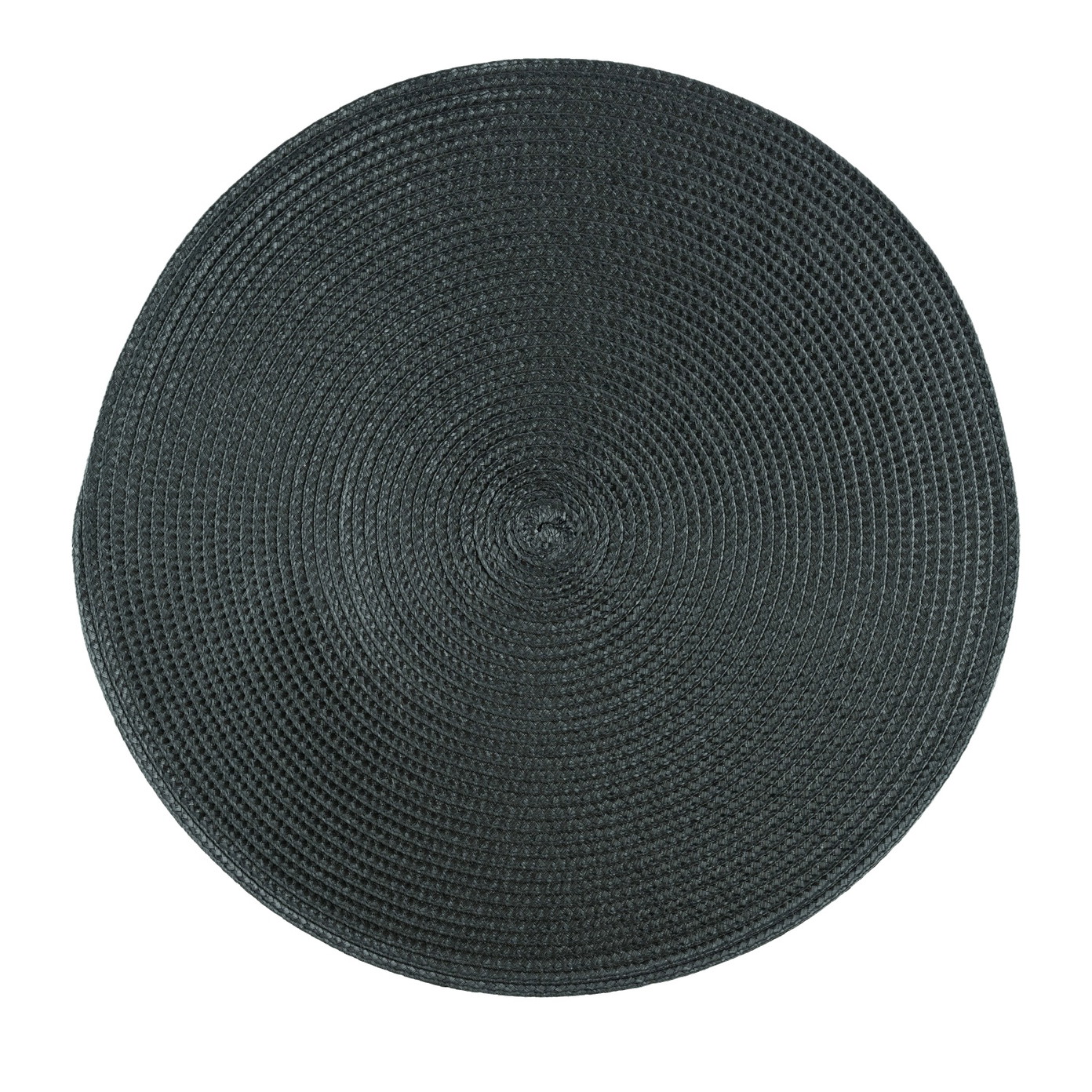 Apvalus stalo padėkliukas ILAJA, juodos sp., 38 cm-0