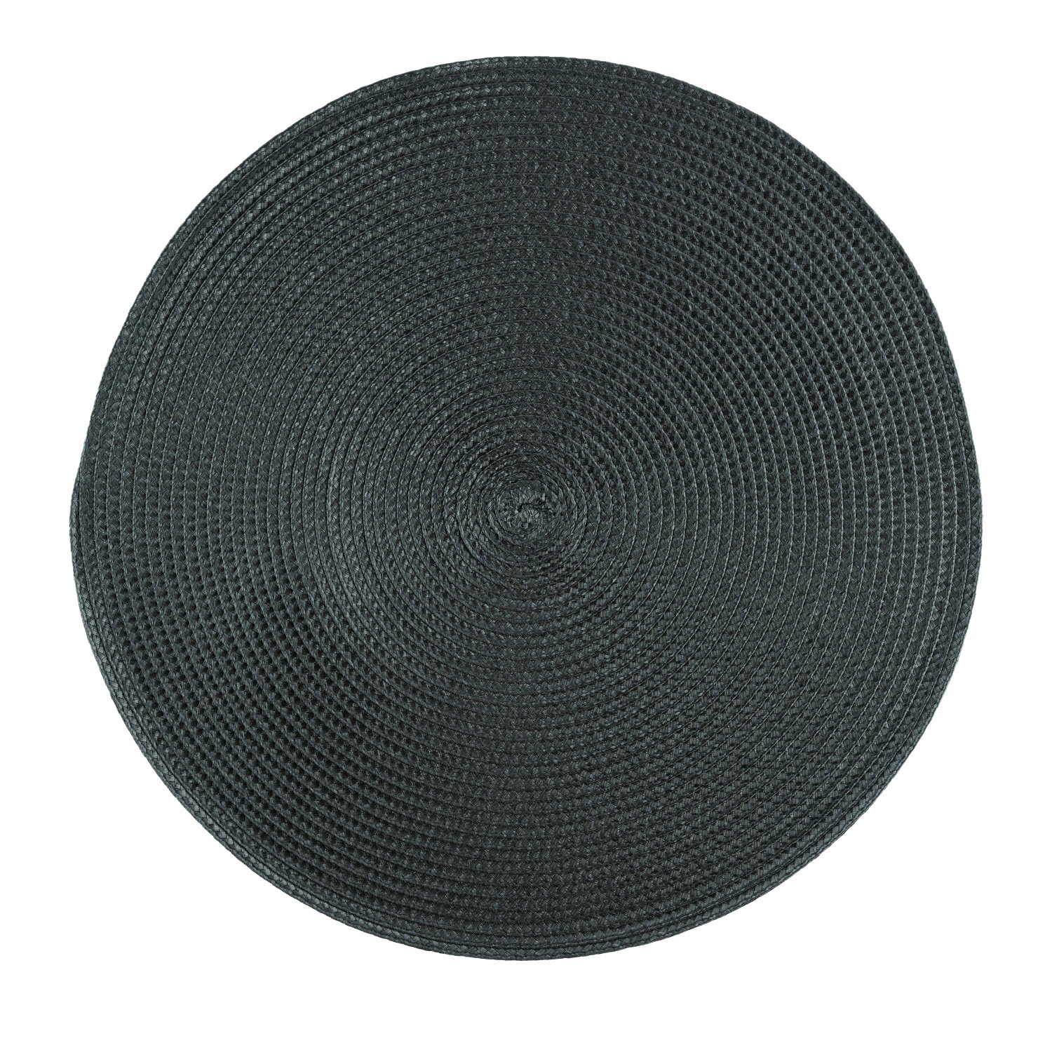 Apvalus stalo padėkliukas ILAJA, juodos sp., 38 cm-0