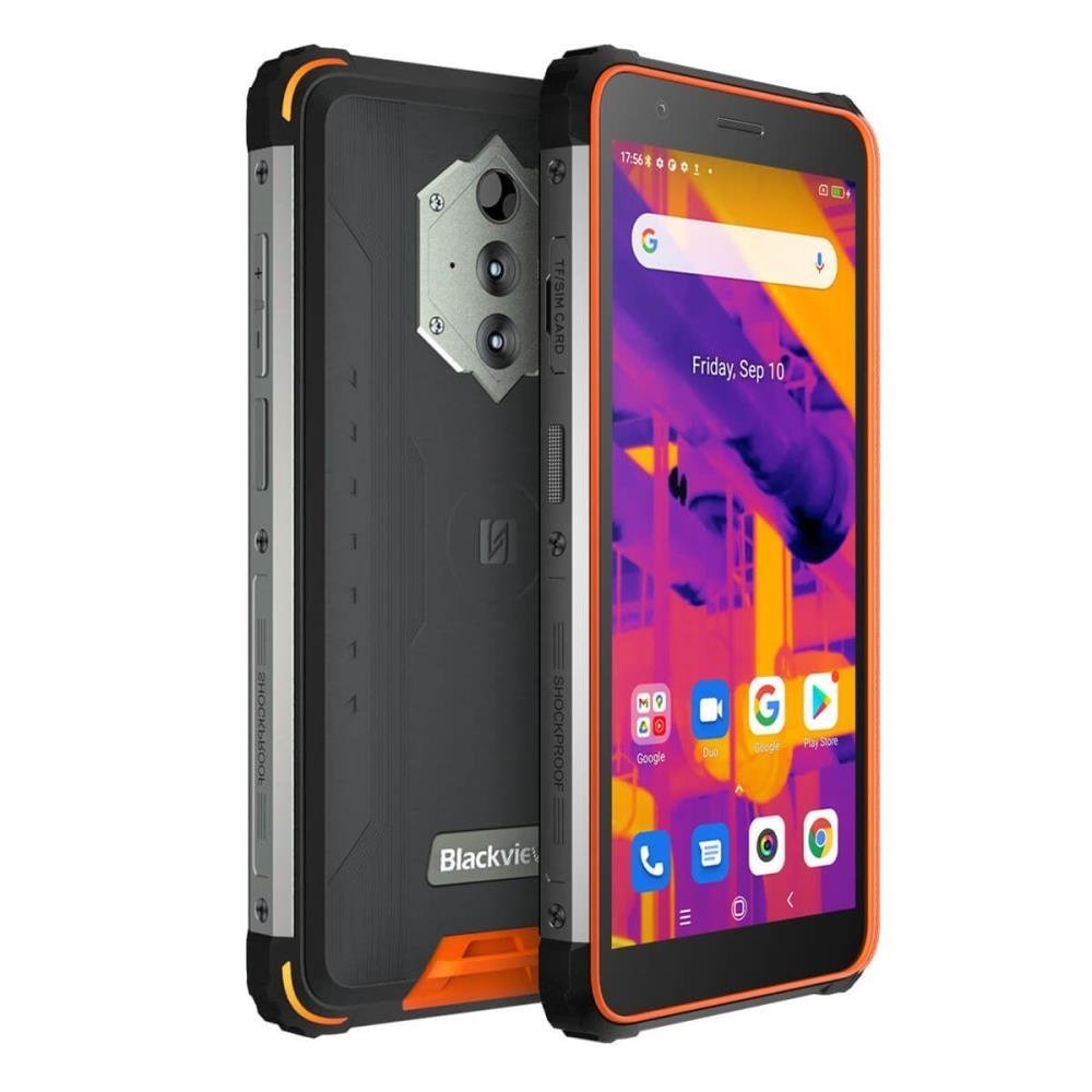 Mobilusis telefonas Blackview BV6600 Pro, juodas/oranžinis, 4GB/64GB