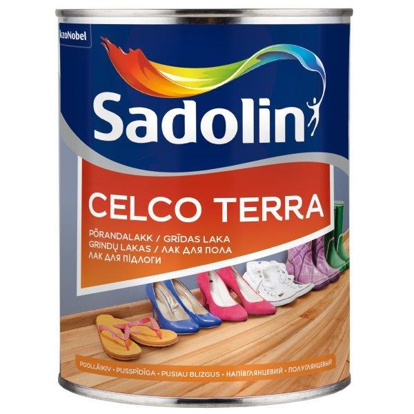 Medinių grindų lakas SADOLIN CELCO TERRA 45, pusiau blizgus, 1 l-0
