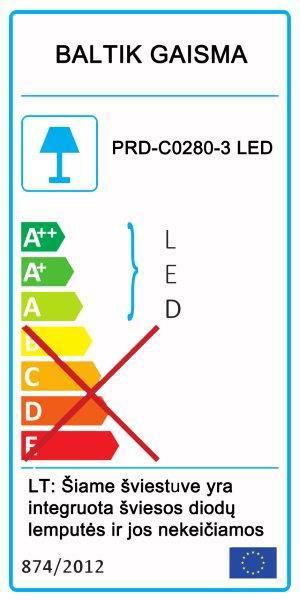 Lubinis LED šviestuvas BALTIK GAISMA PRD-C0280-3, 136 W-1