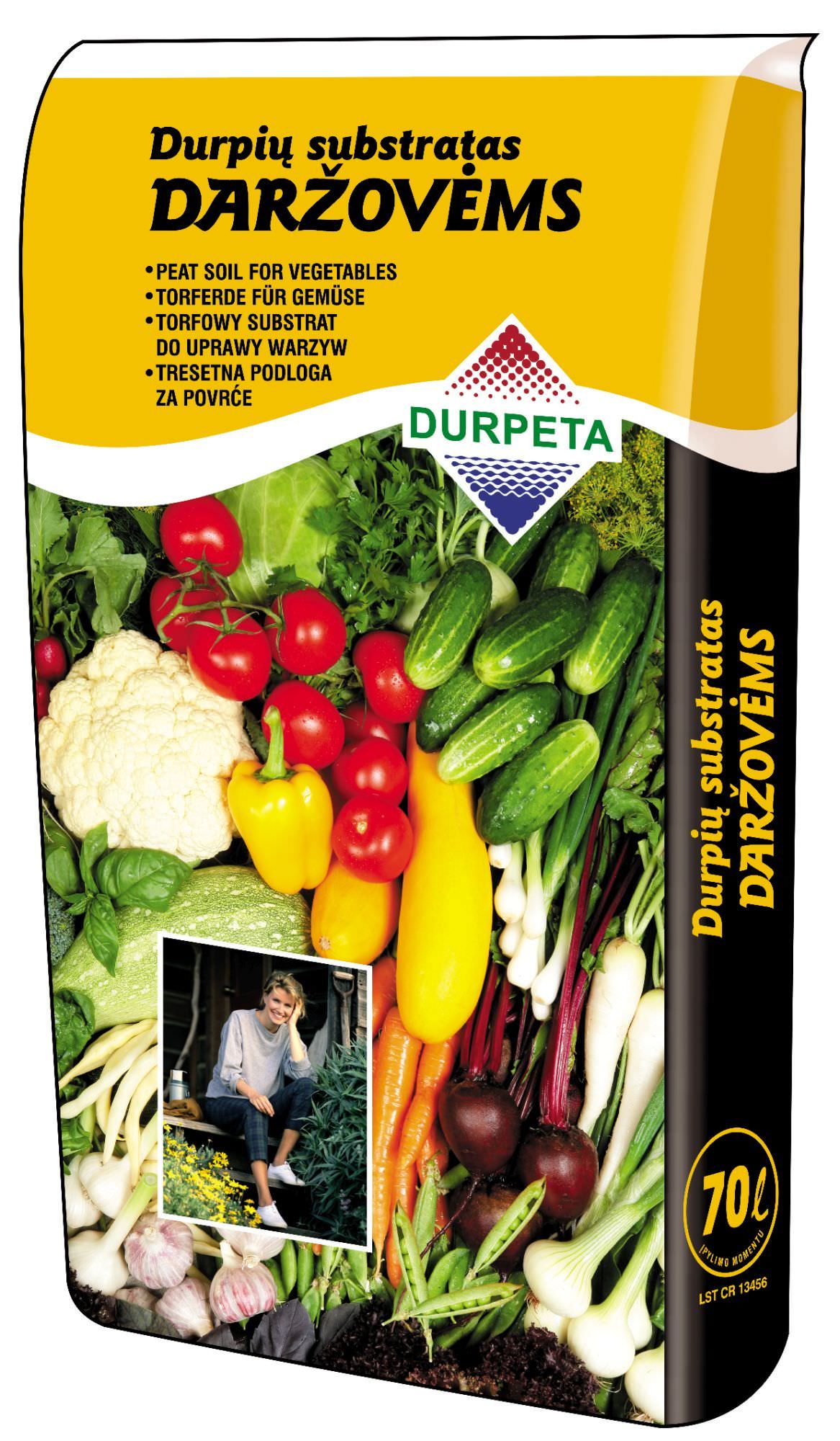 Daržovių durpių substratas DURPETA, 70 l-0