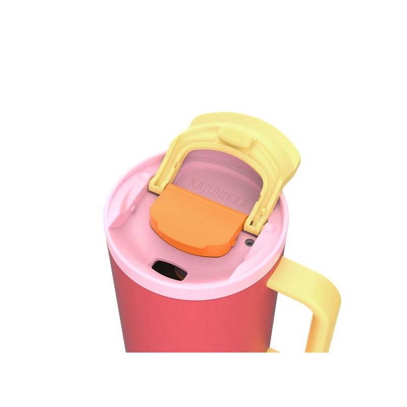 Termo puodelis su šiaudeliu KAMBUKKA RIO, rausvos spalvos, 950 ml - 5