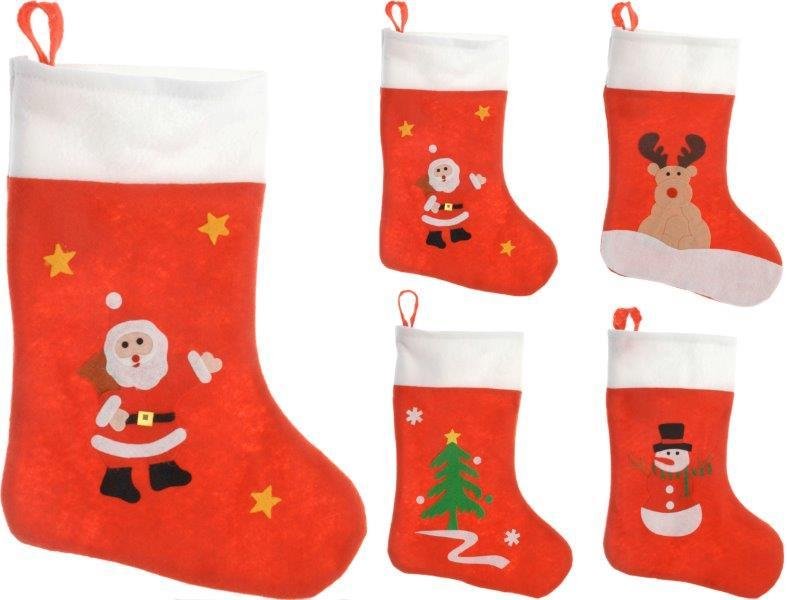 Kalėdinė kojinė, įvairių dizainų, 48 cm