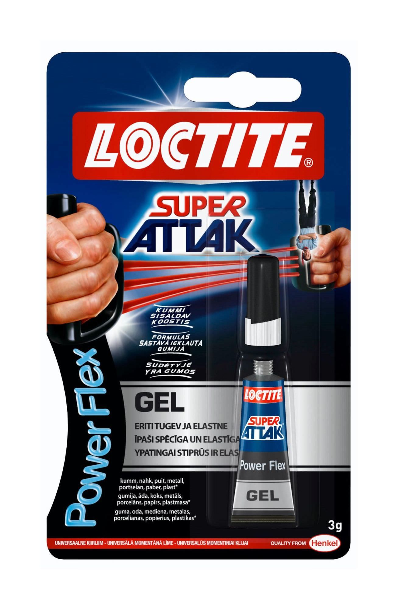 Universalūs klijai LOCTITE SUPER ATTAK PowerFlex Gel, 4 g-0