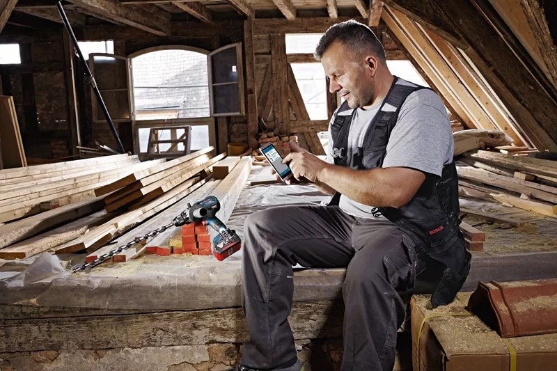 Akumuliatorinis suktuvas-gręžtuvas BOSCH PRO GSR 18V-110 C solo, 18 V (be akumuliatoriaus ir pakrovėjo) - 4