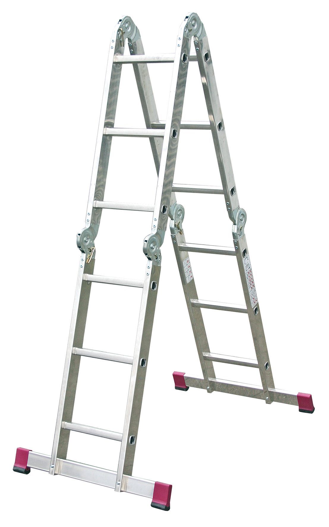 Kopėčios KRAUSE Corda, 4 x 3, aliumininės, universalios, maks. darbinis aukštis 440 cm-0