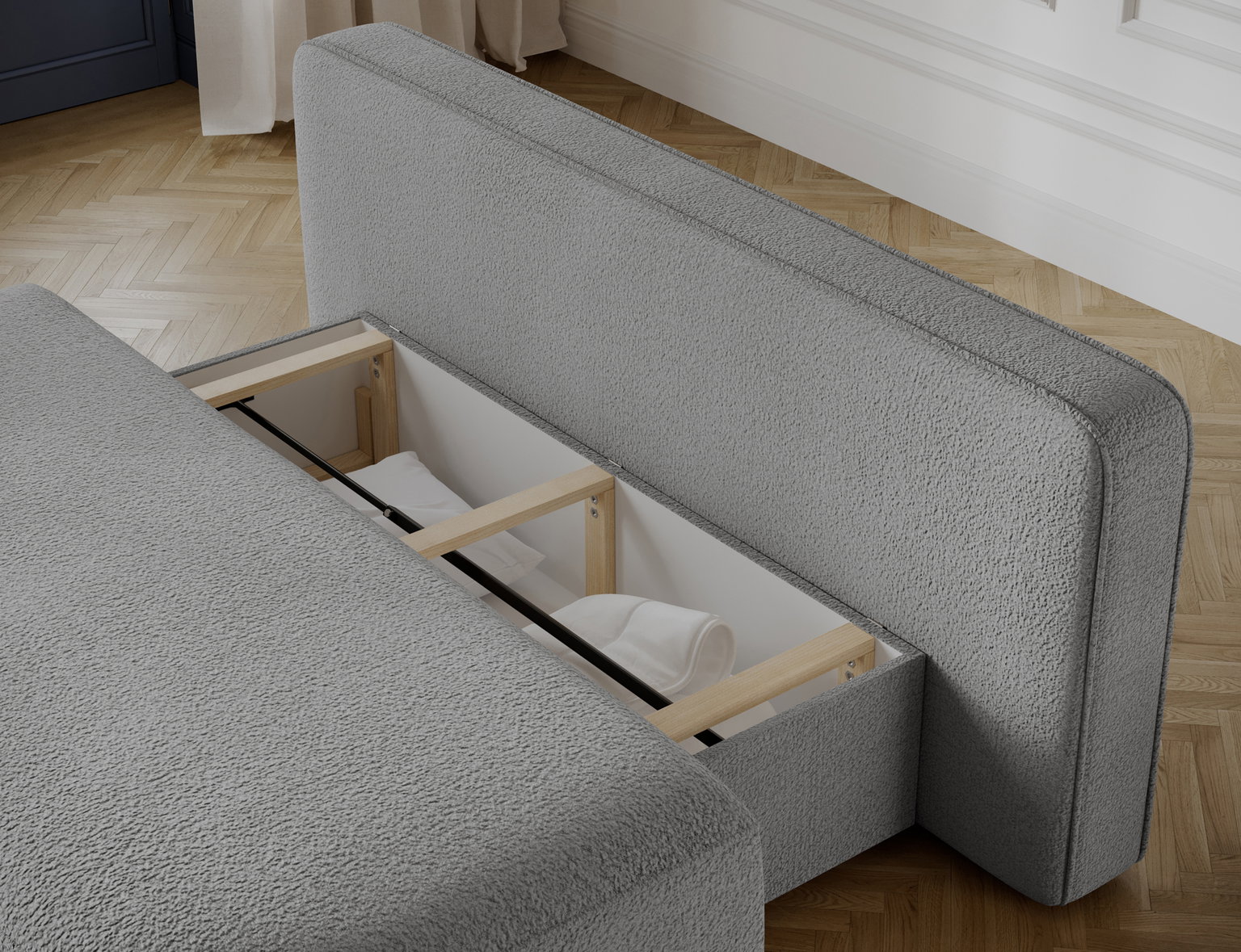 Sofa-lova Lilana Royal 04, pilka sp., 193 x 96 cm x 93 cm - 7
