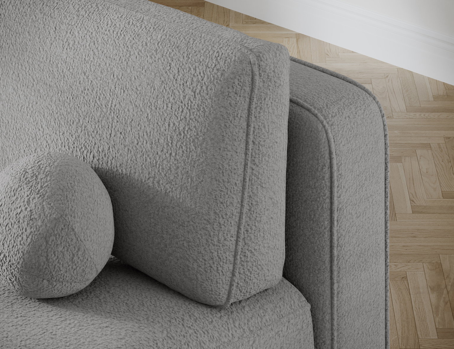 Sofa-lova Lilana Royal 04, pilka sp., 193 x 96 cm x 93 cm - 8