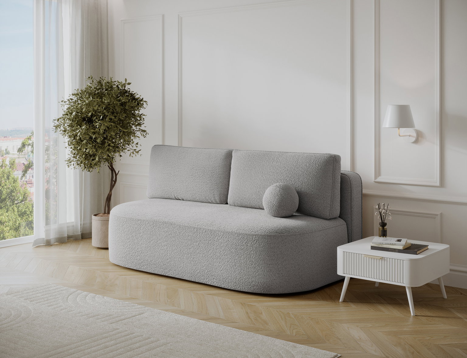 Sofa-lova Lilana Royal 04, pilka sp., 193 x 96 cm x 93 cm - 5