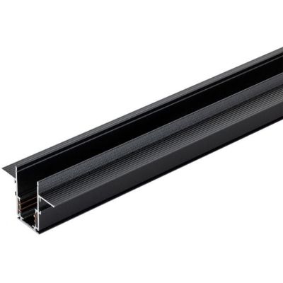 Užglaistomas bėgelis magnetinės sistemos DPM MTL-R-2-B, 200 cm, juodos sp.-0