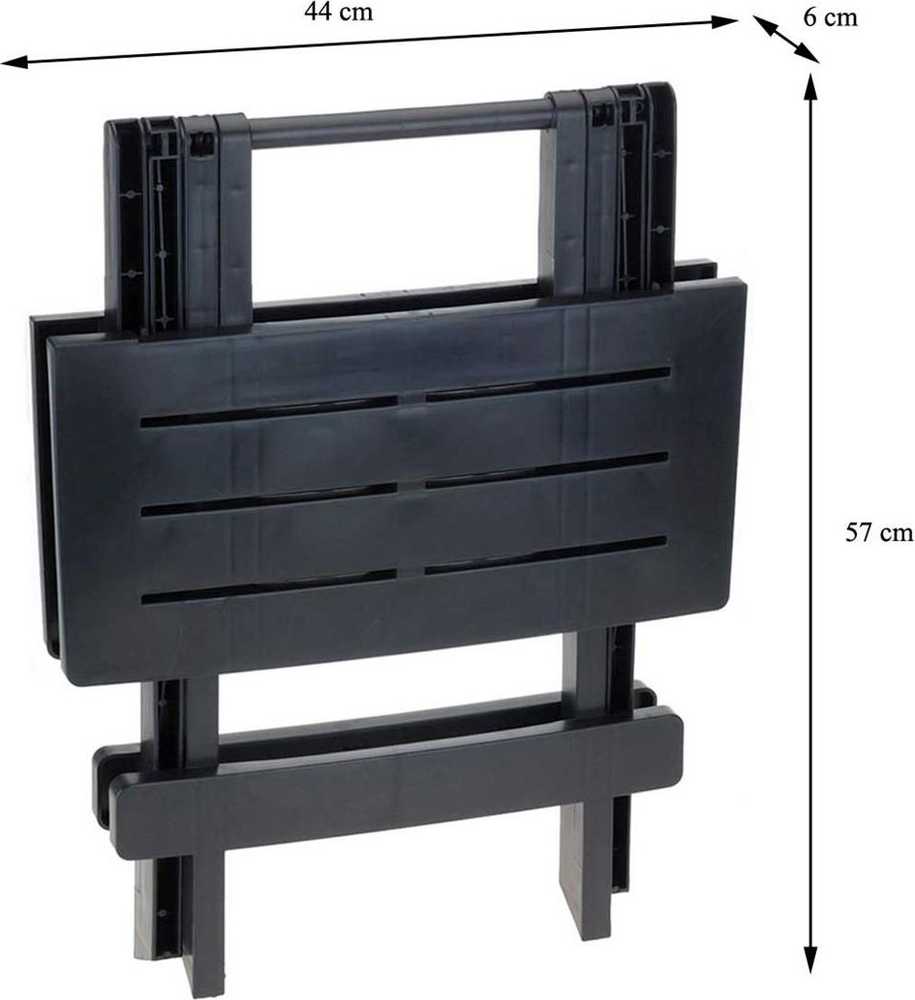 Plastikinis stalas ADIGE, 57 x 43,5 x 5,5 cm, antracito sp.-1