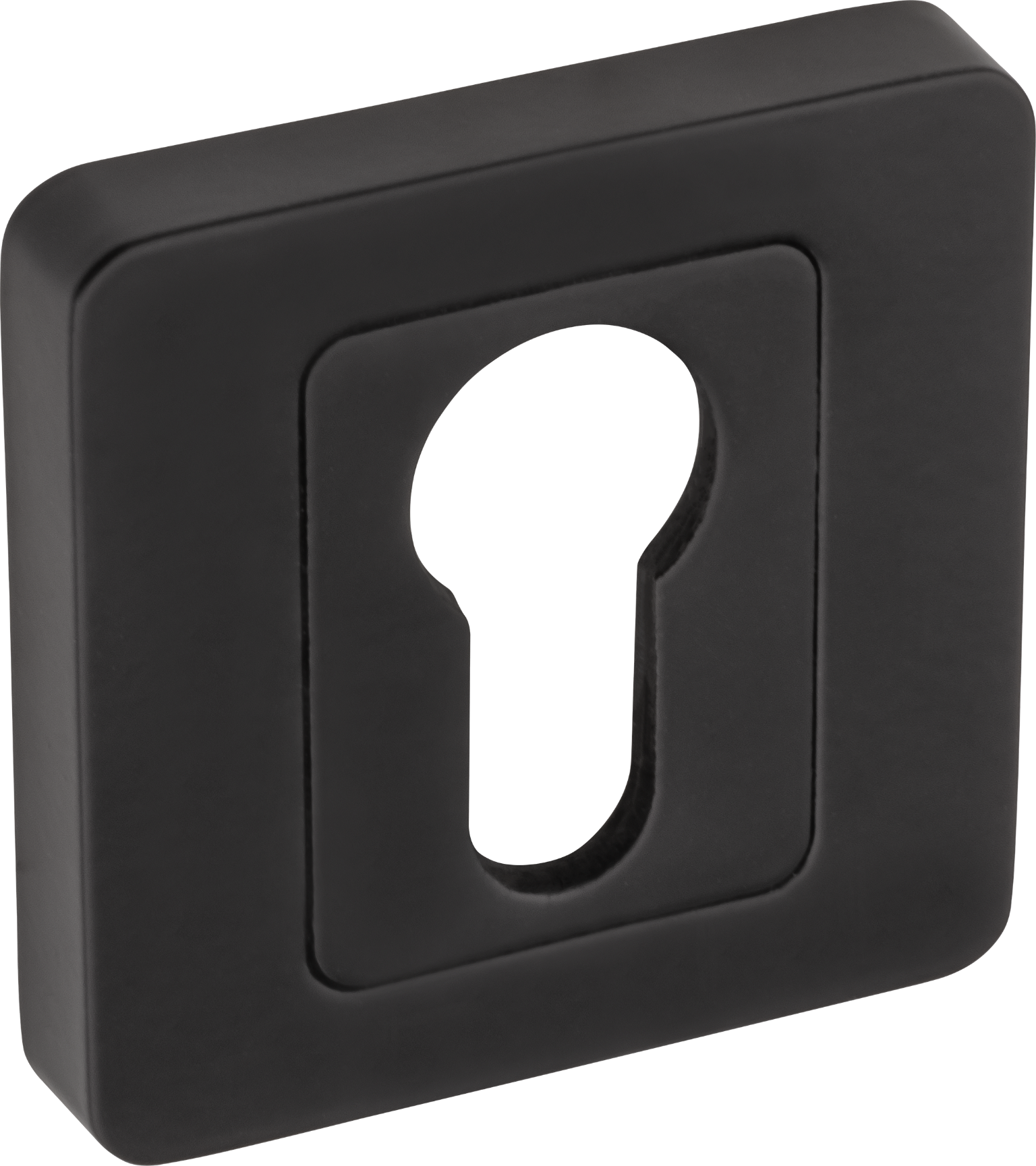 Durų cilindro apyraktė QZ-540, kvadratinė, juodos spalvos