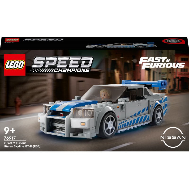 Konstruktorius LEGO SPEED CHAMPIONS 2 FAST 2 FURIOUS NISSAN SKYLINE GT-R (R34)