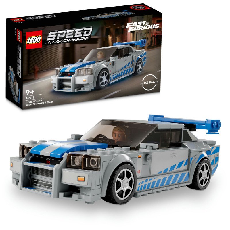 Konstruktorius LEGO SPEED CHAMPIONS 2 FAST 2 FURIOUS NISSAN SKYLINE GT-R (R34) - 3
