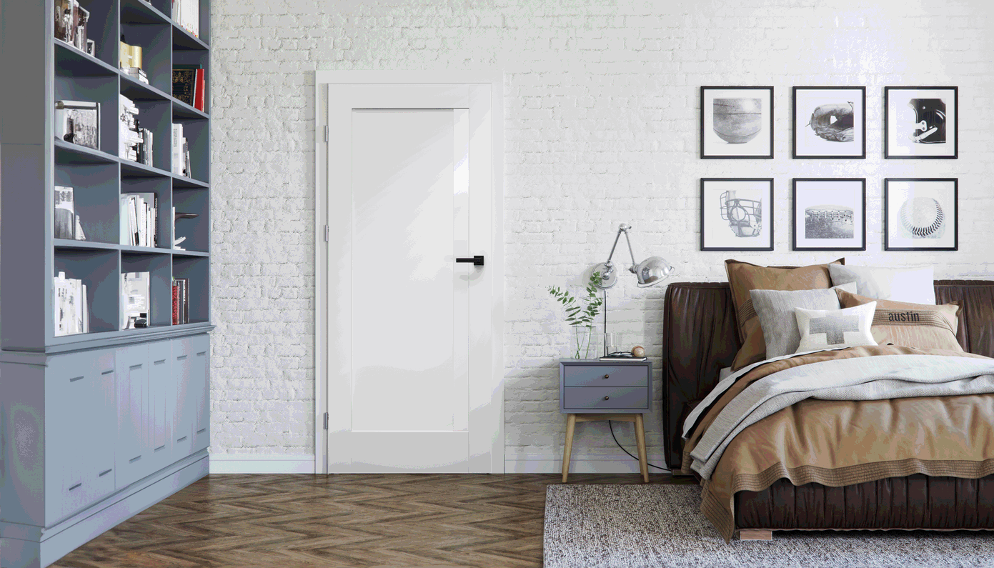 Vidaus durų varčia Verte Home M.1, baltos sp., 844 x 2030 x 40 mm, kairė-1