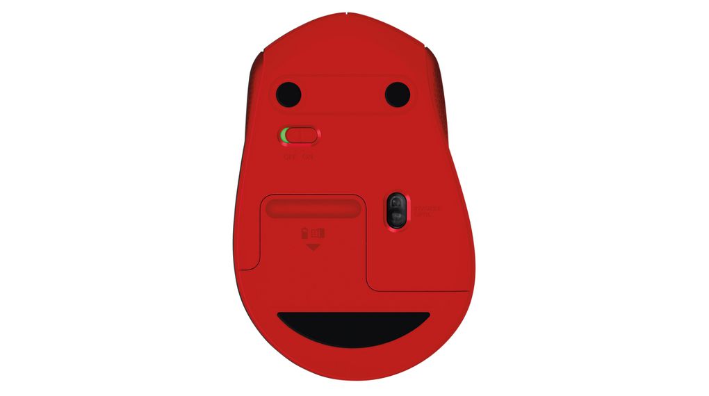 Kompiuterio pelė Logitech M330 Silent, raudona - 3