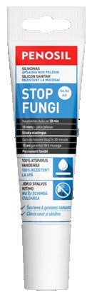 Sanitarinis silikoninis hermetikas PENOSIL STOP FUNGI, bespalvis, 100 ml