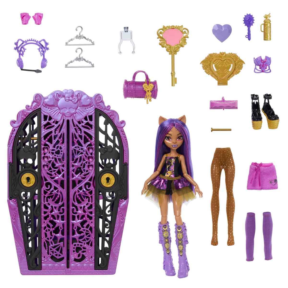 Lėlės siurprizų rinkinys MONSTER HIGH SKULLMATES, paslaptingų monstrių serija-0