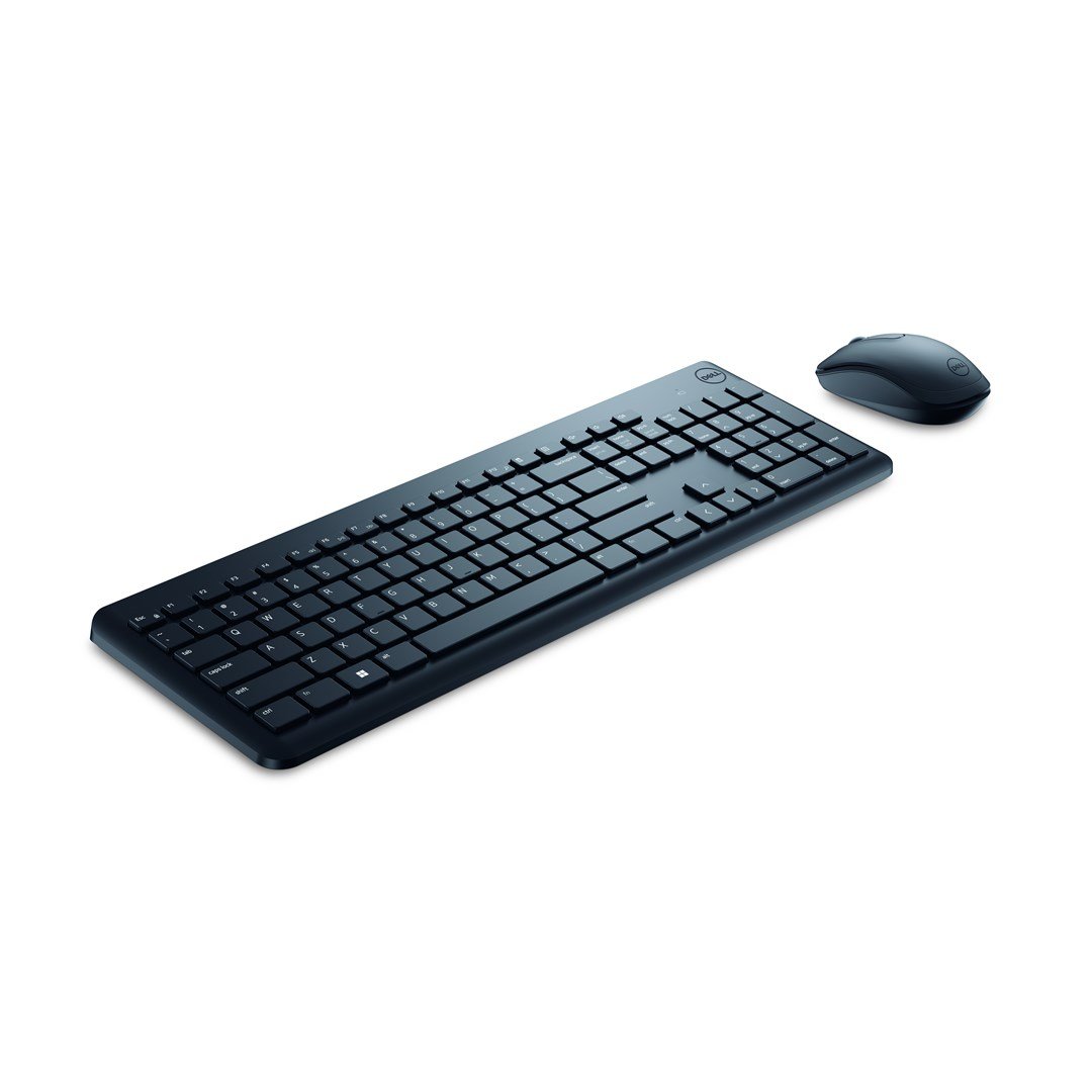 Klaviatūros ir pelės komplektas Dell KM3322W, EN, juoda - 2