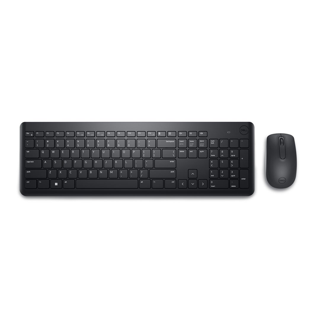 Klaviatūros ir pelės komplektas Dell KM3322W, EN, juoda - 8