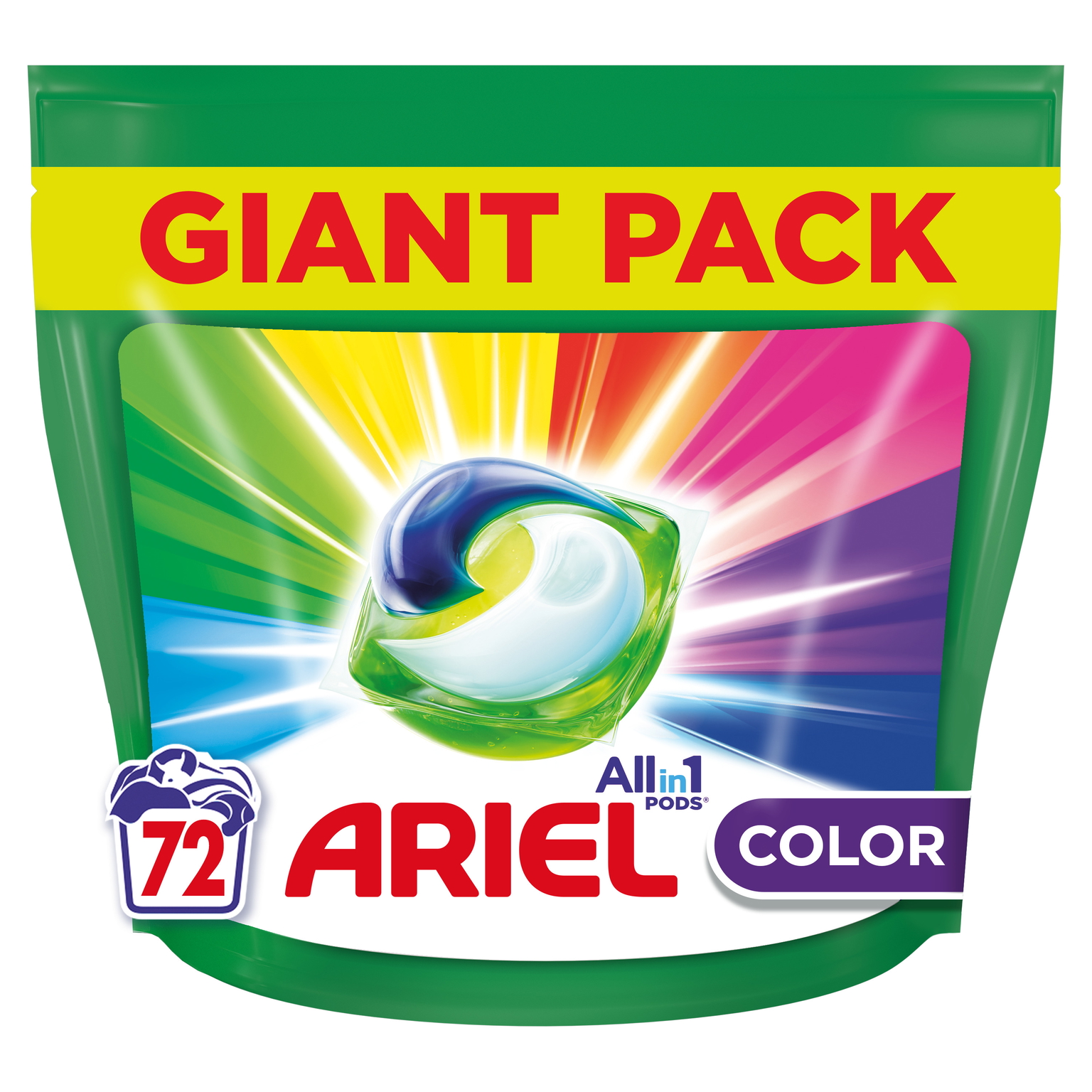 Skalbimo kapsulės ARIEL  Color, 72 skalb. - 1