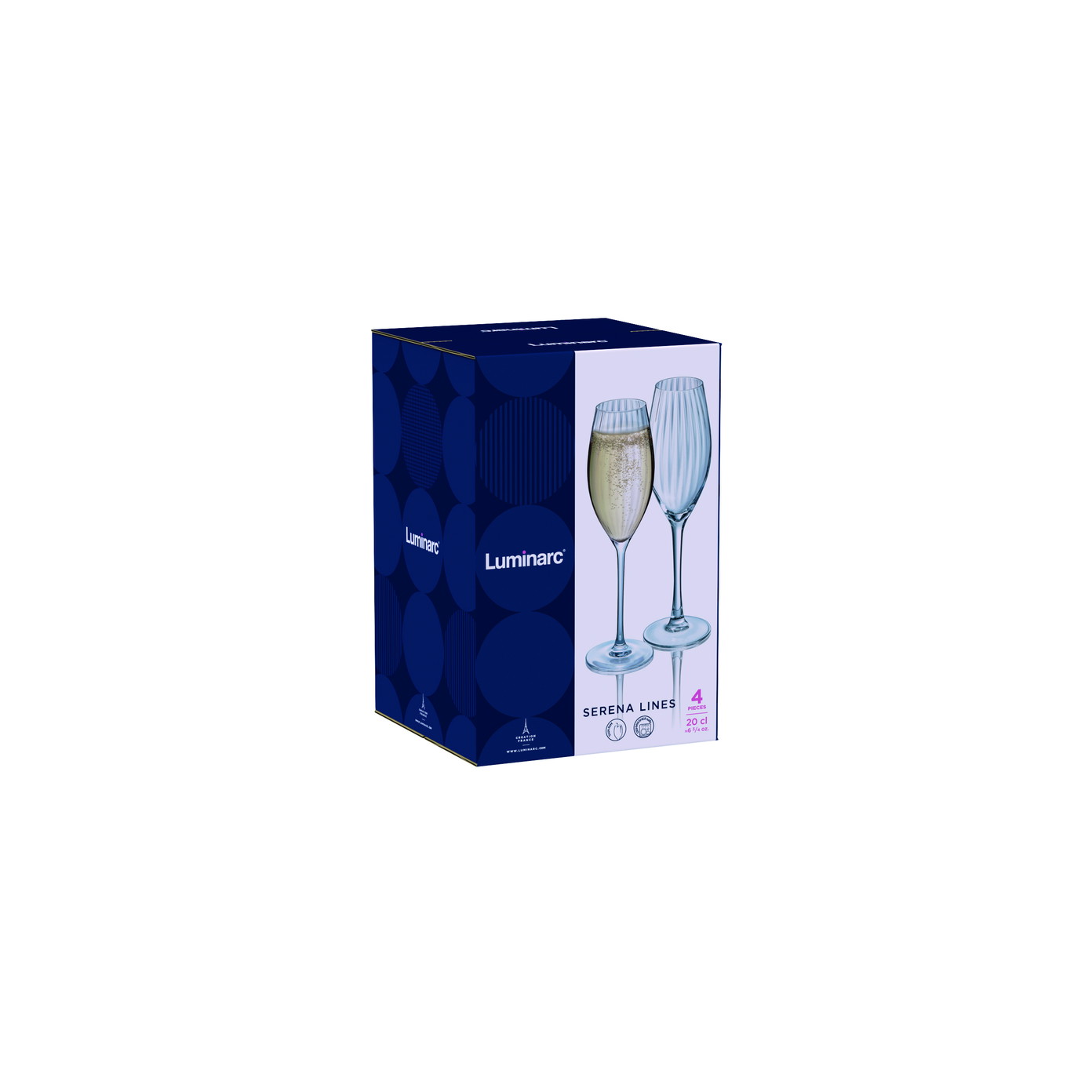 Šampano taurės LUMINARC SERENA, 200 ml, 4 vnt.-1