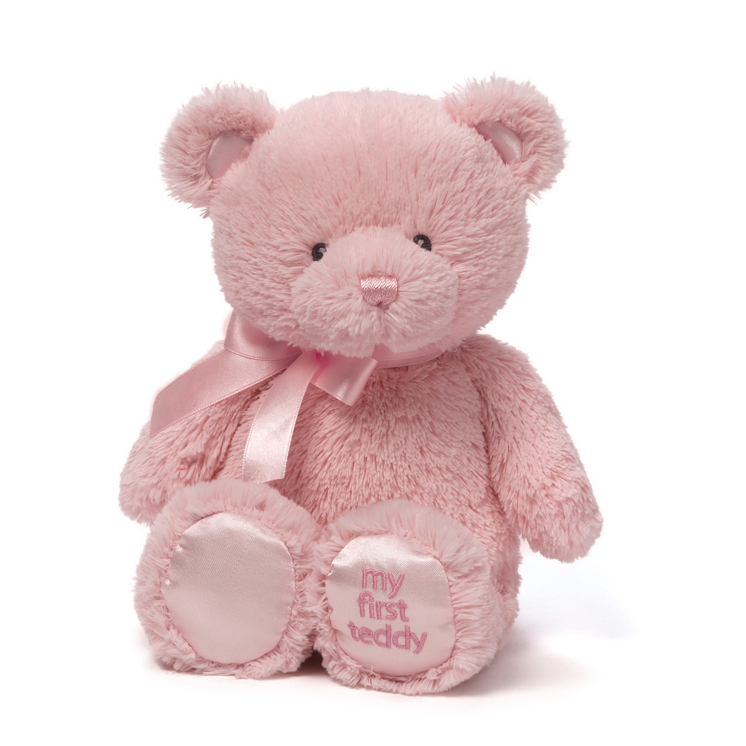 Mano pirmasis pliušinis meškutis GUND, rožinis, 38 cm-0