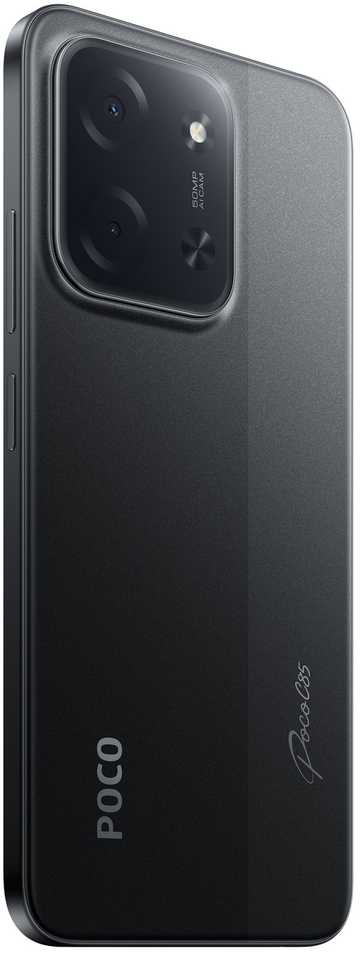 Mobilusis telefonas Poco C85 8GB 256GB, juoda - 2