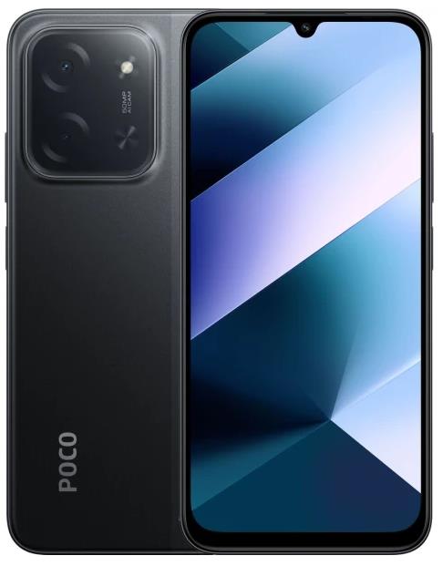 Mobilusis telefonas Poco C85 8GB 256GB, juoda - 1