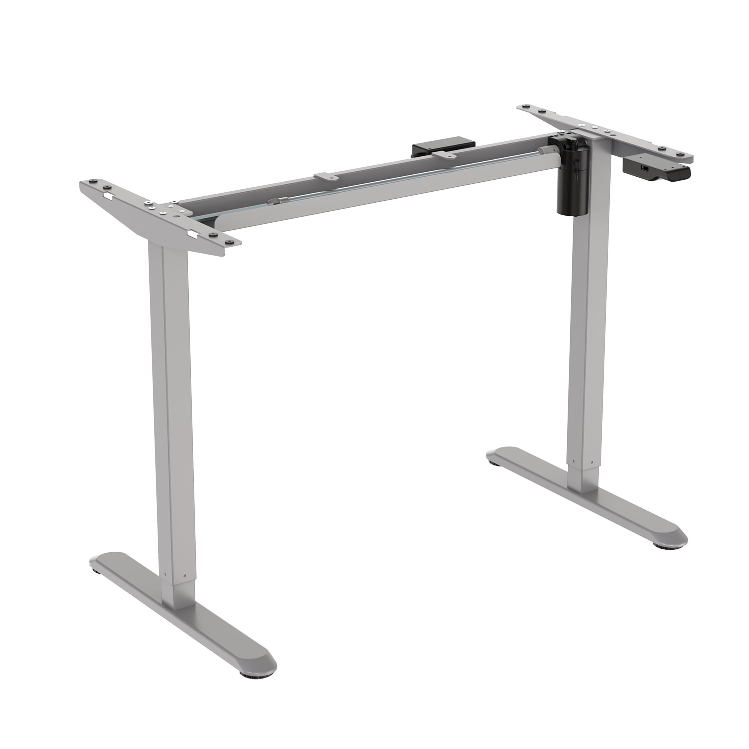 Reguliuojamo rašomojo stalo kojos ERGO LIGHT su 1 varikliu,  60x120xh73-118 cm-0