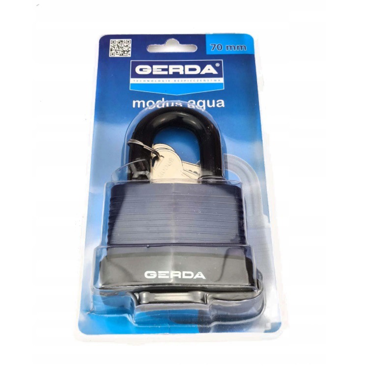 Pakabinama spyna GERDA AQUA, KSM S70A, 3 raktai - 3