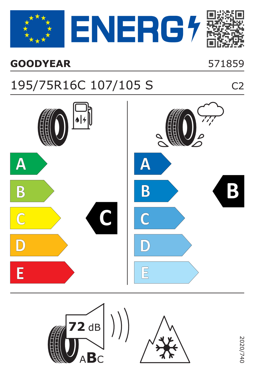 Goodyear Vector 4Seasons Cargo 195/75 R16 107 S - 2