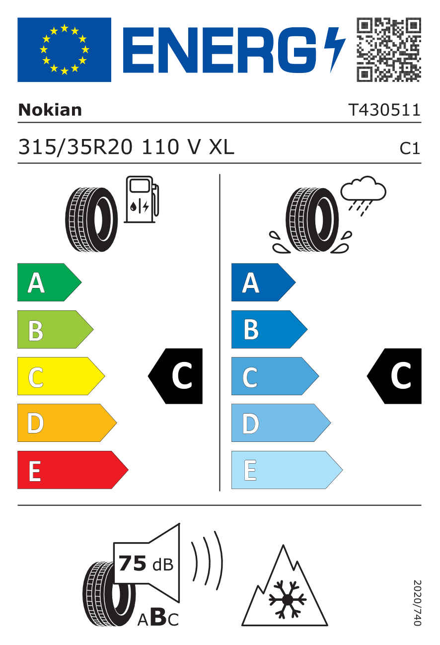 Nokian WR SUV 4 315/35 R20 110 V - 2