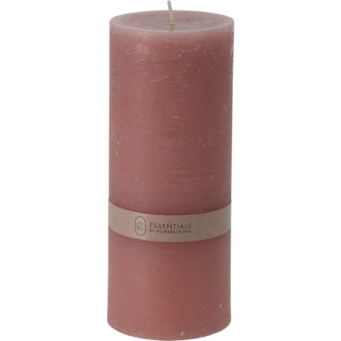 Cilindrinė žvakė ESSENTIALS Roze, rožinės sp., 7 x 17 cm