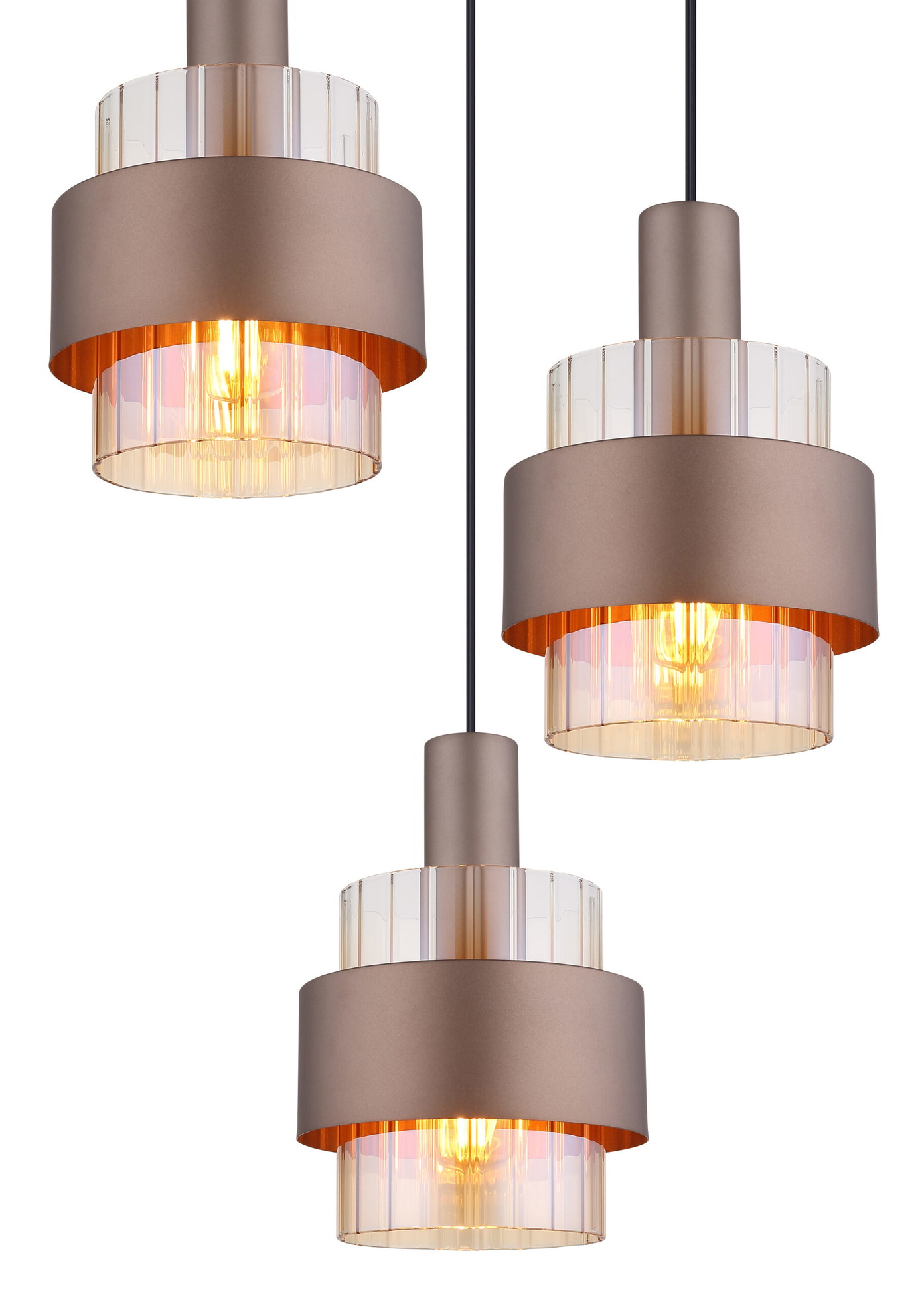 Pakabinamas šviestuvas GLOBO MILLEY, 3xE27, 60W,  ø45x150cm - 3