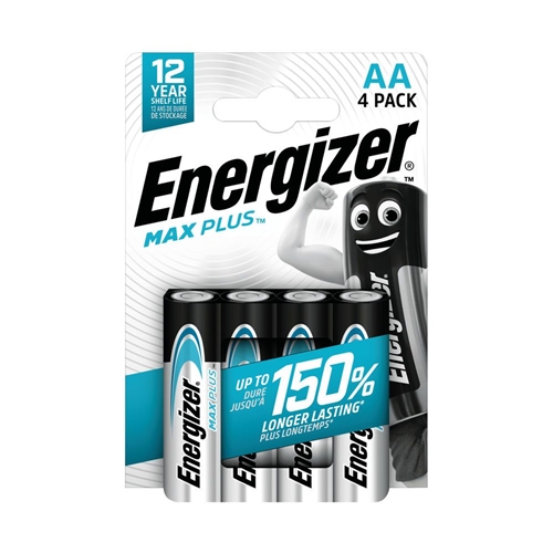 Elementai ENERGIZER Max Plus, AA LR6, E91 BP4 CEE, 4 vnt-0