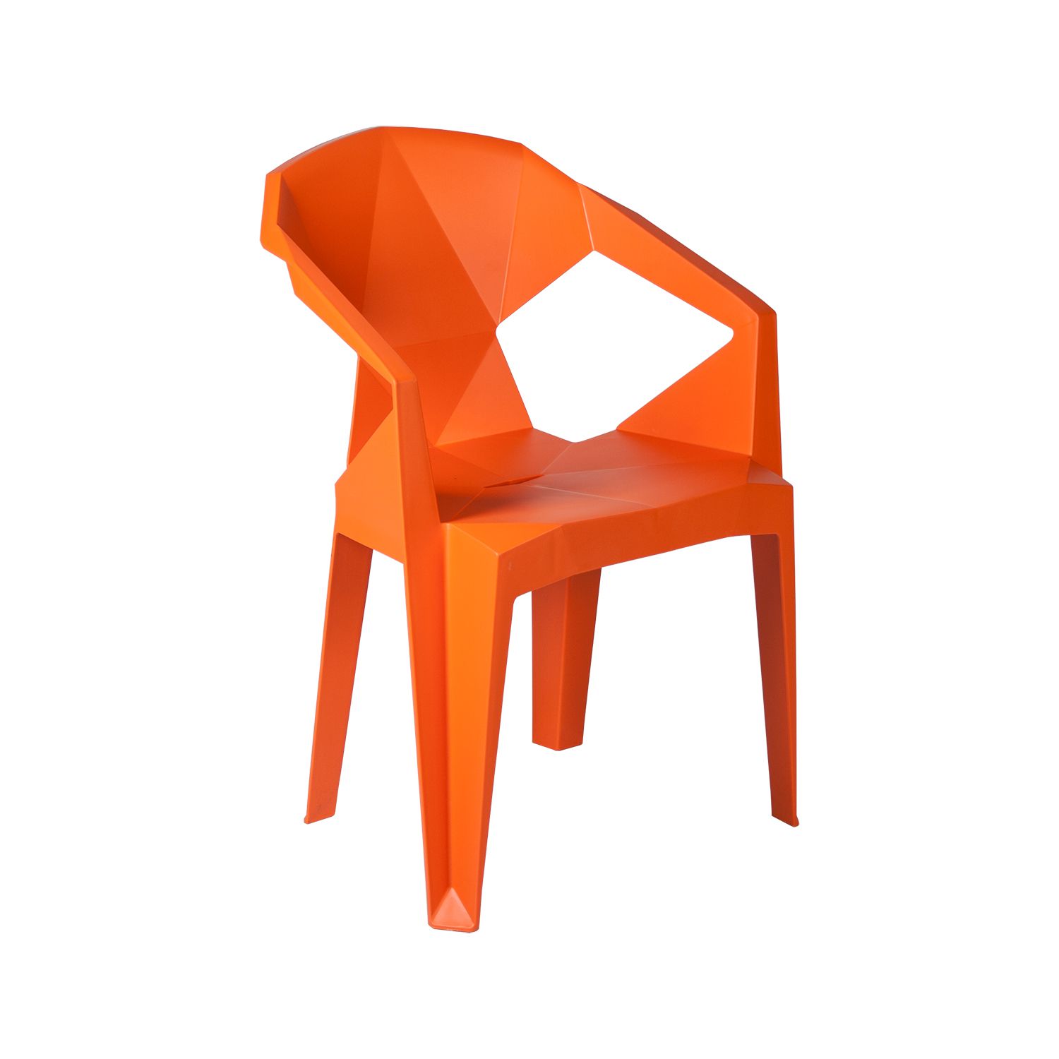 Lauko kėdė MUZE, 56x50,6xH80 cm, oranžinė-0