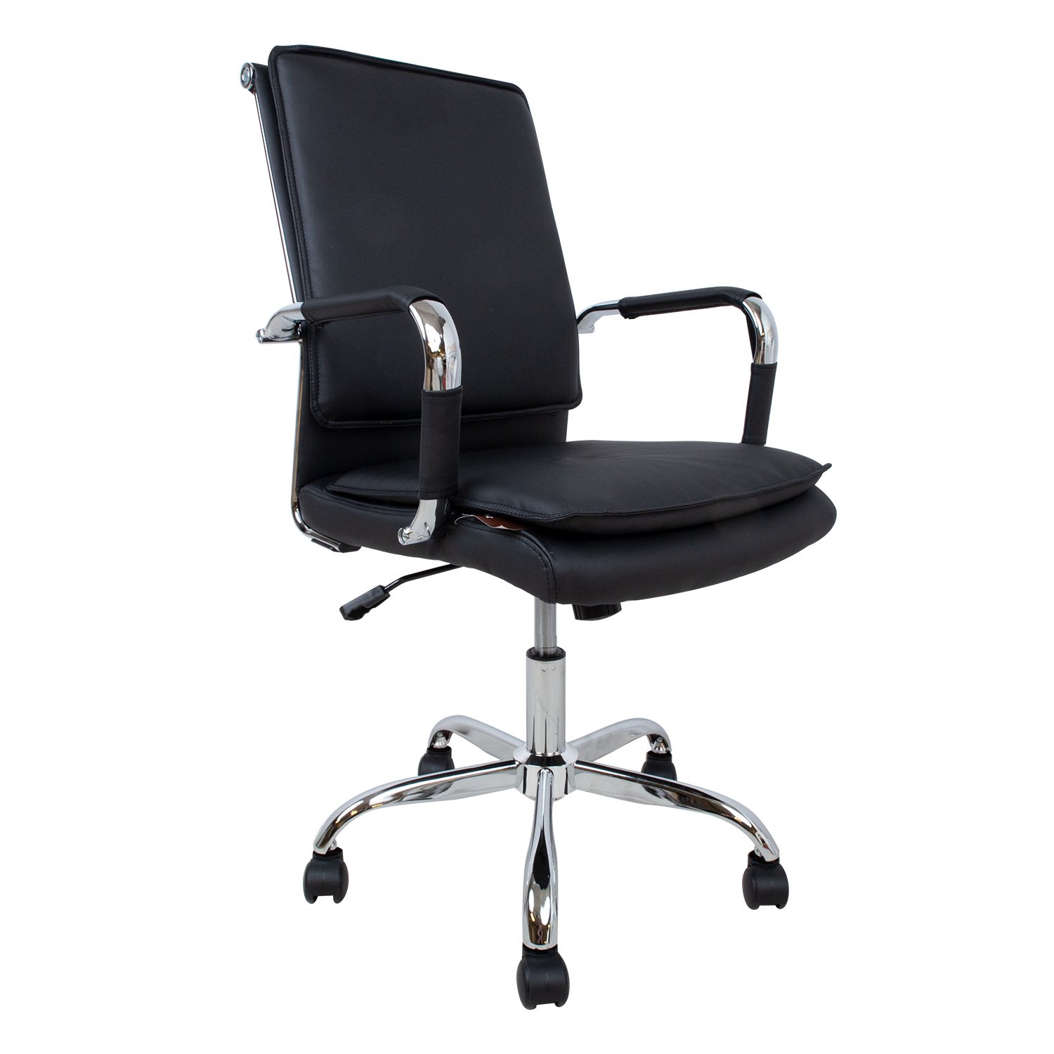Biuro kėdė ULTRA, 54,5x63xH94-104 cm, juoda