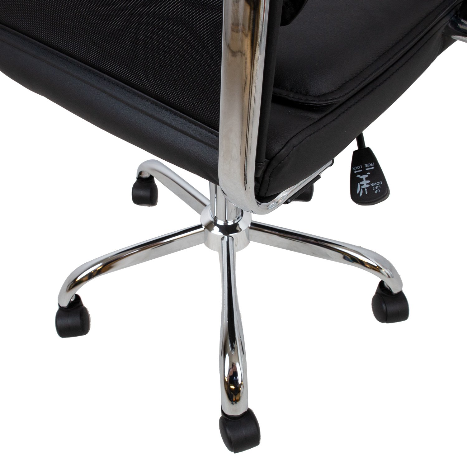 Biuro kėdė ULTRA, 54,5x63xH94-104 cm, juoda - 7