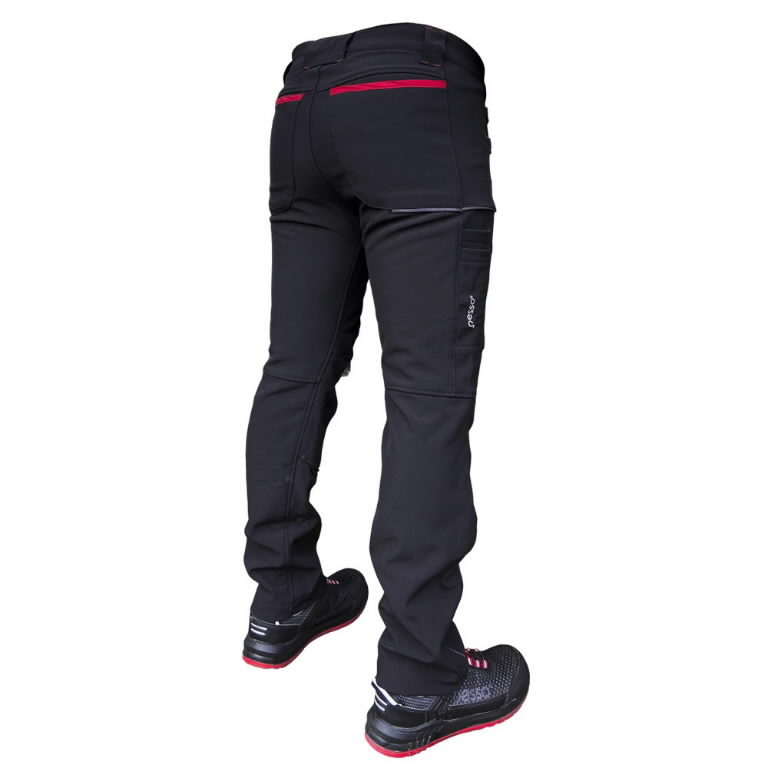 Darbinės kelnės PESSO Softshell Nebraska, žalios sp., 52 dydis - 2