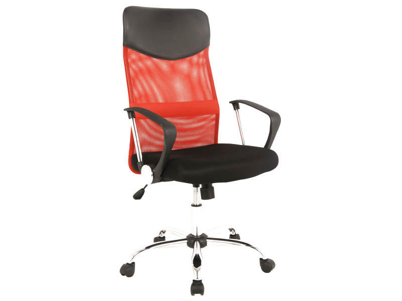 Biuro kėdė Q-025, juoda/raudona