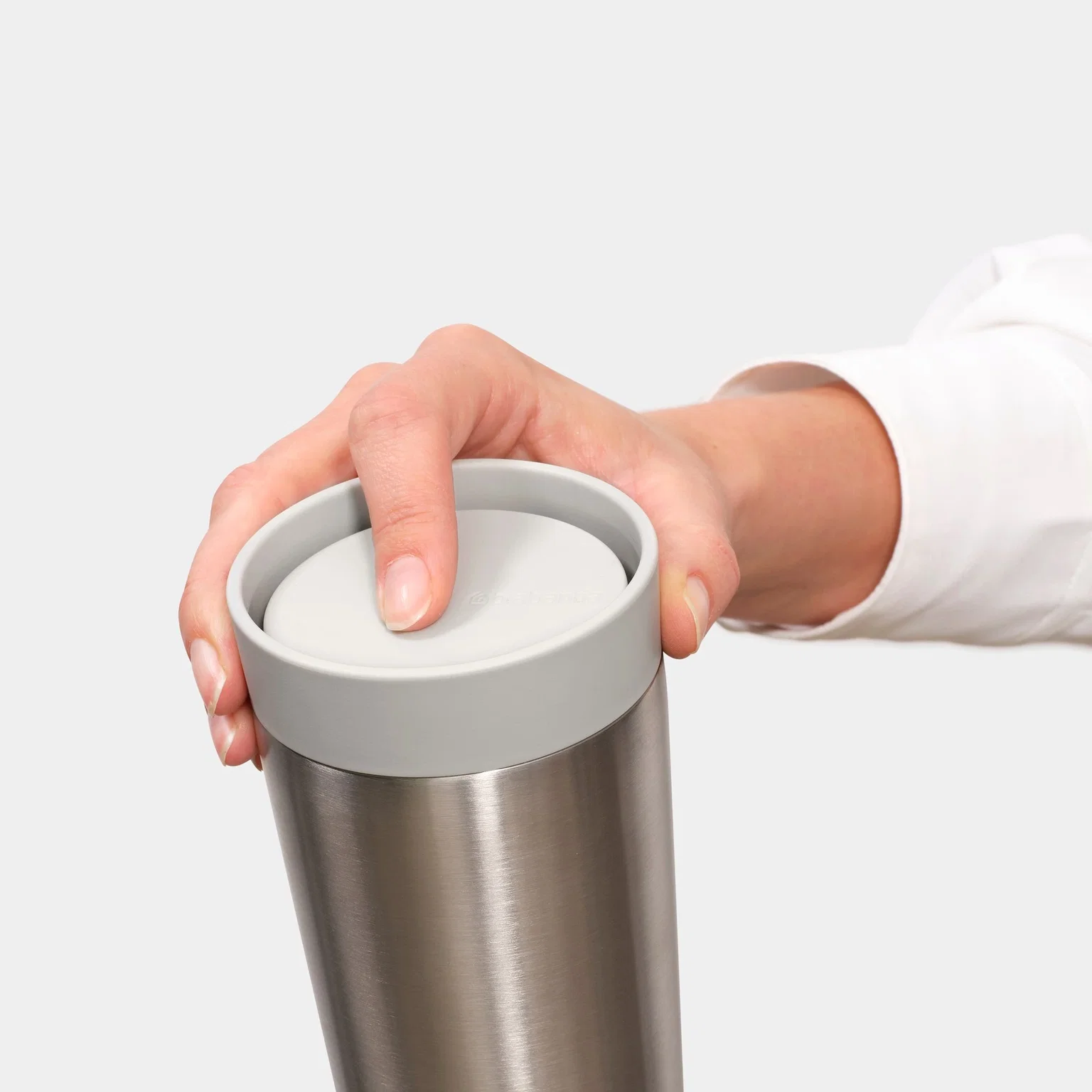 Termo puodelis BRABANTIA Make & Take, šv. pilkos sp., 360 ml-1