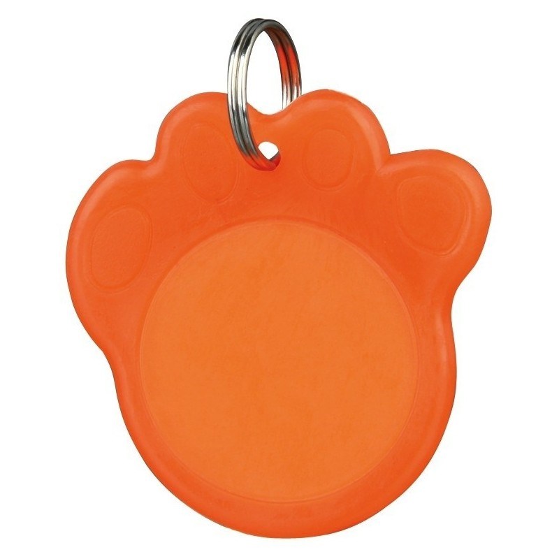 Šuns pakabukas TRIXIE Dog tag Paw 3.5 cm, oranžinė-1