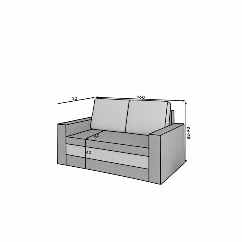 Sofa Wave 09, tamsiai pilka-2