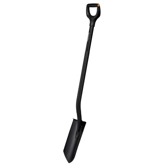 Kastuvas FISKARS ERGONOMIC PRO, 130 cm, juodos sp., daržininko-0