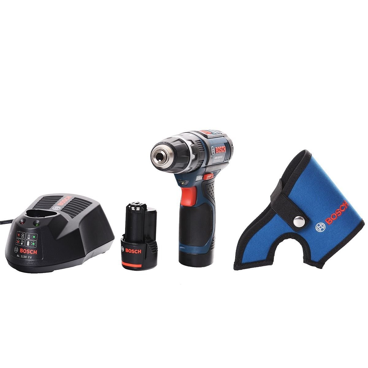 Smūginis suktuvas-gręžtuvas BOSCH PRO GSB 12V-15 (GSB 10,8 -2-LI) 2x2,0 Ah akum.-1