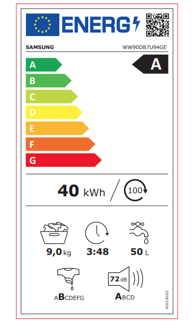 Skalbyklė SAMSUNG WW90DB7U94GEU4, 9 kg - 5