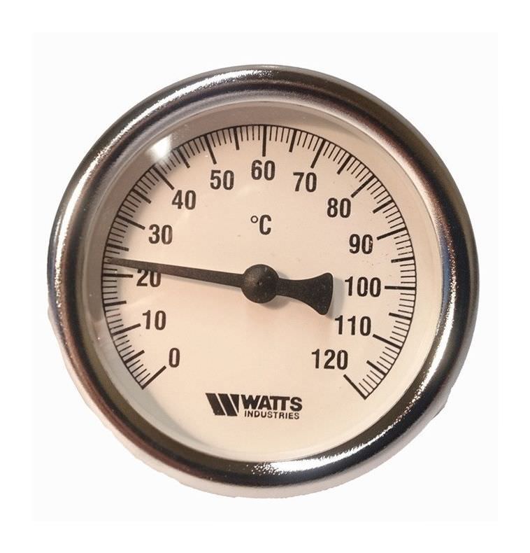 Termometras WATTS T63/50, 1/2", 63 mm, 120°C-0