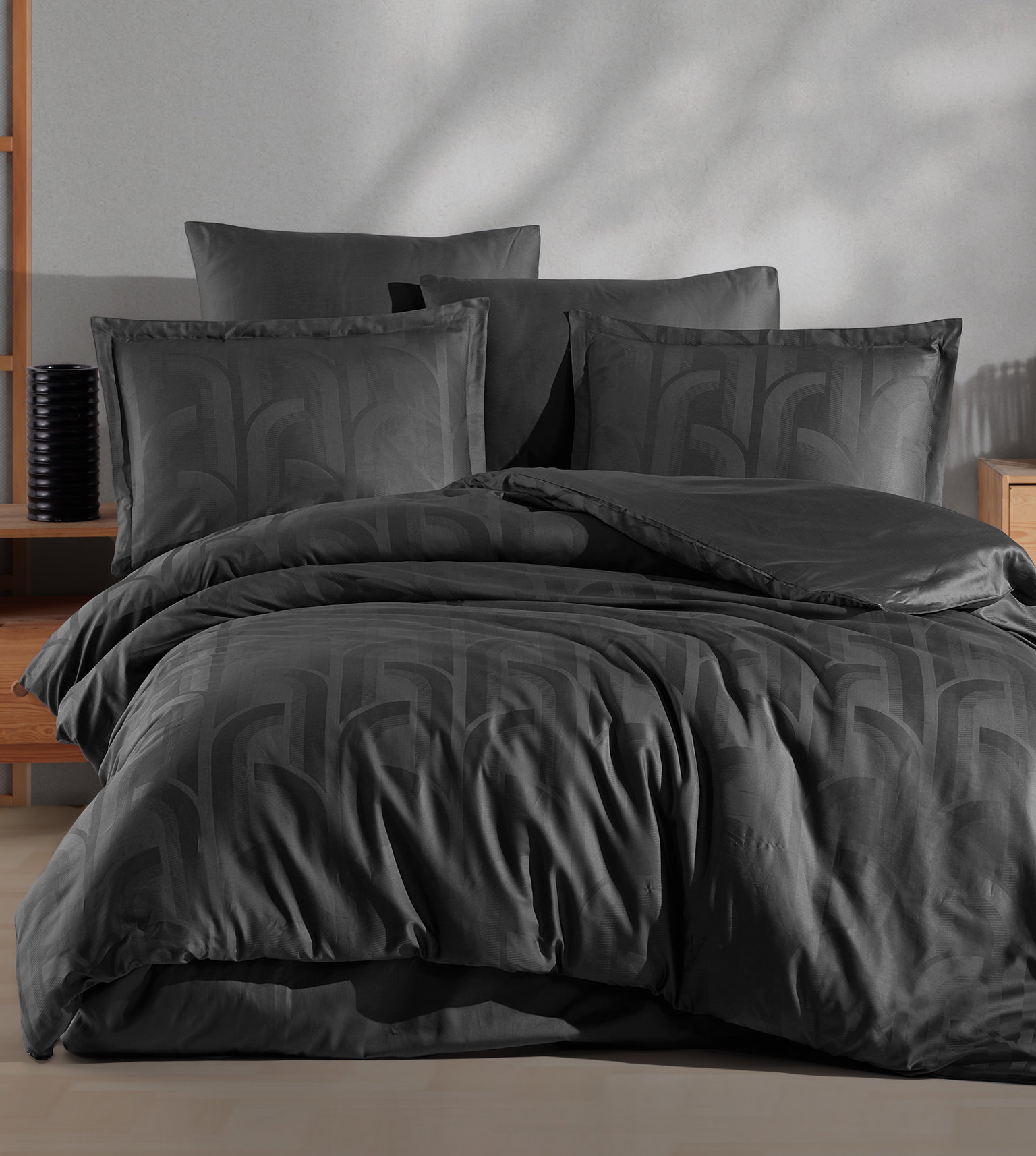 Satininės patalynės kompl. CREYA PLAIN VEGA, 140x200cm, 50x70cm, 70x70cm, 100% medv.-0